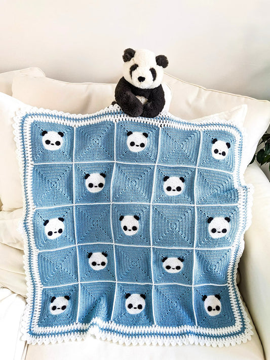 Blue Panda Blanket