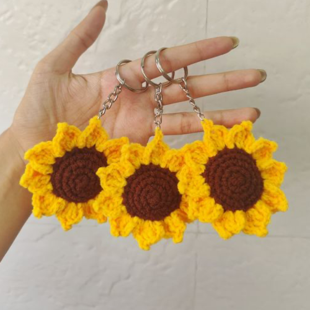 Sunflower Keychain