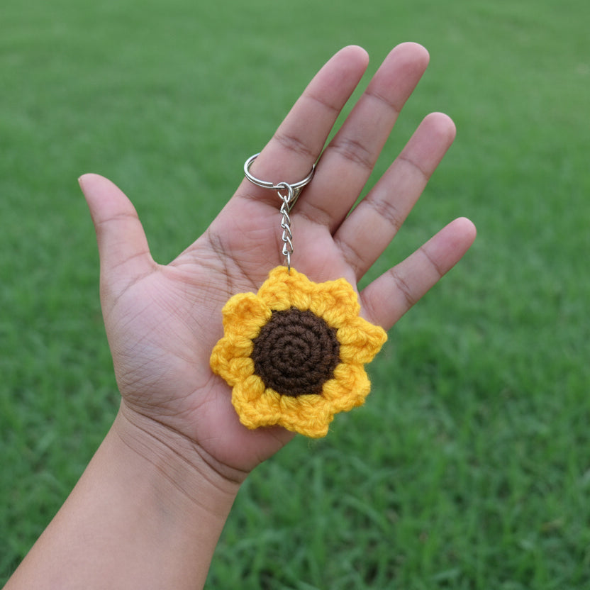 Sunflower Keychain