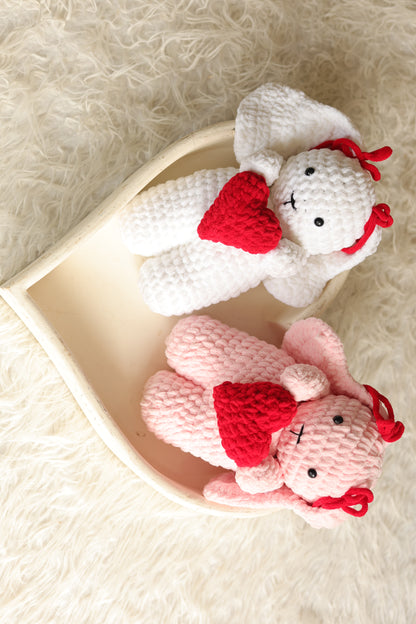 Heart bunny pink