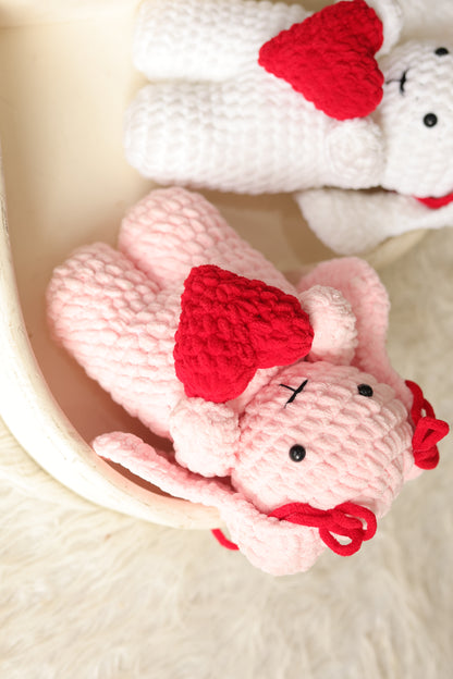 Heart bunny pink