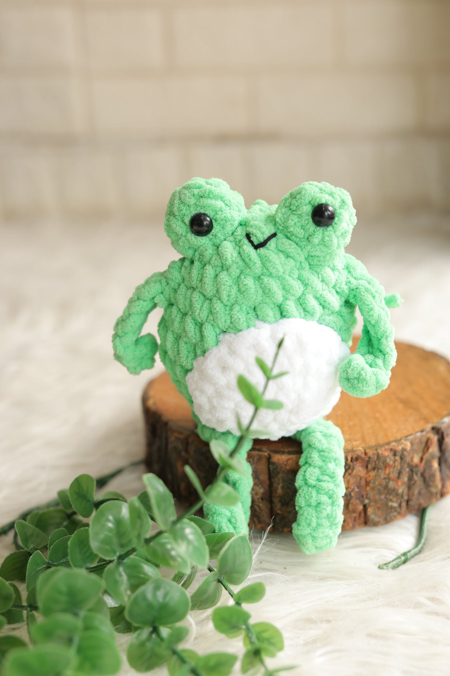 Handmade Frog Green