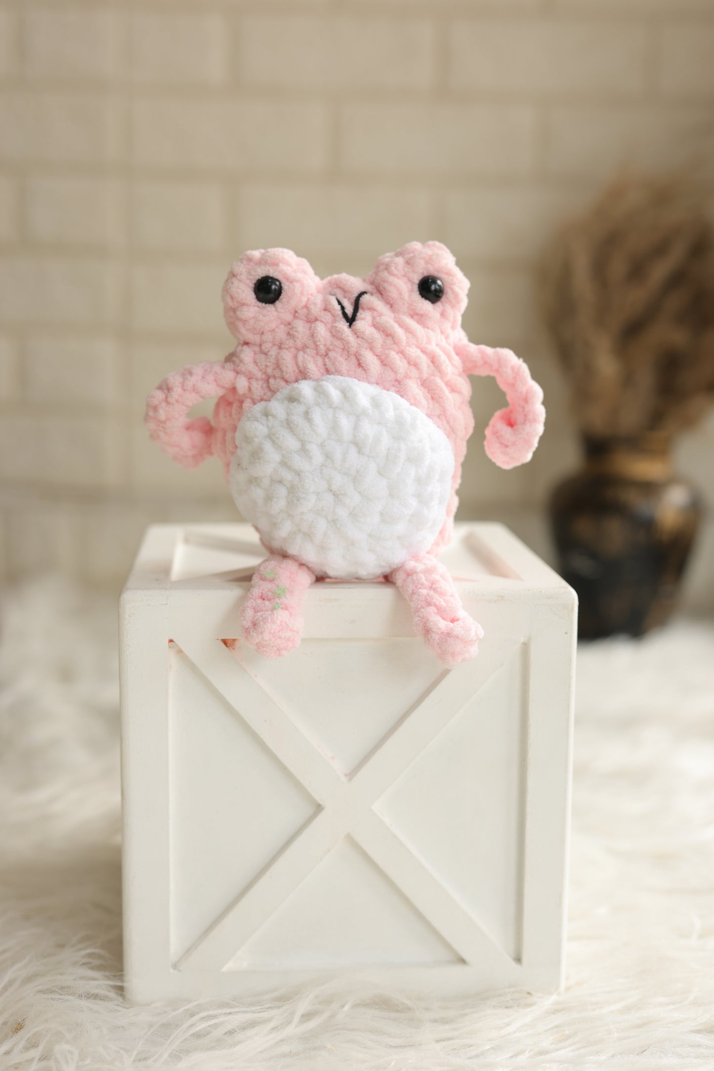 Handmade Frog Pink