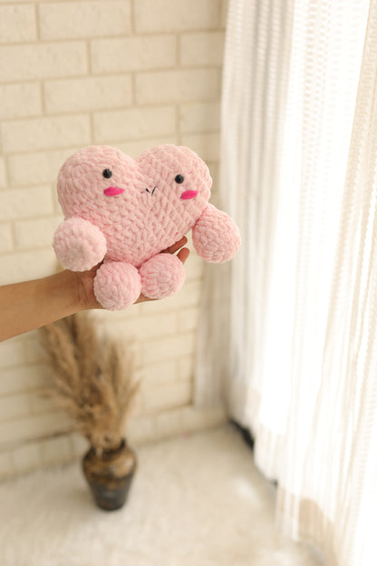 crochet smiley heart